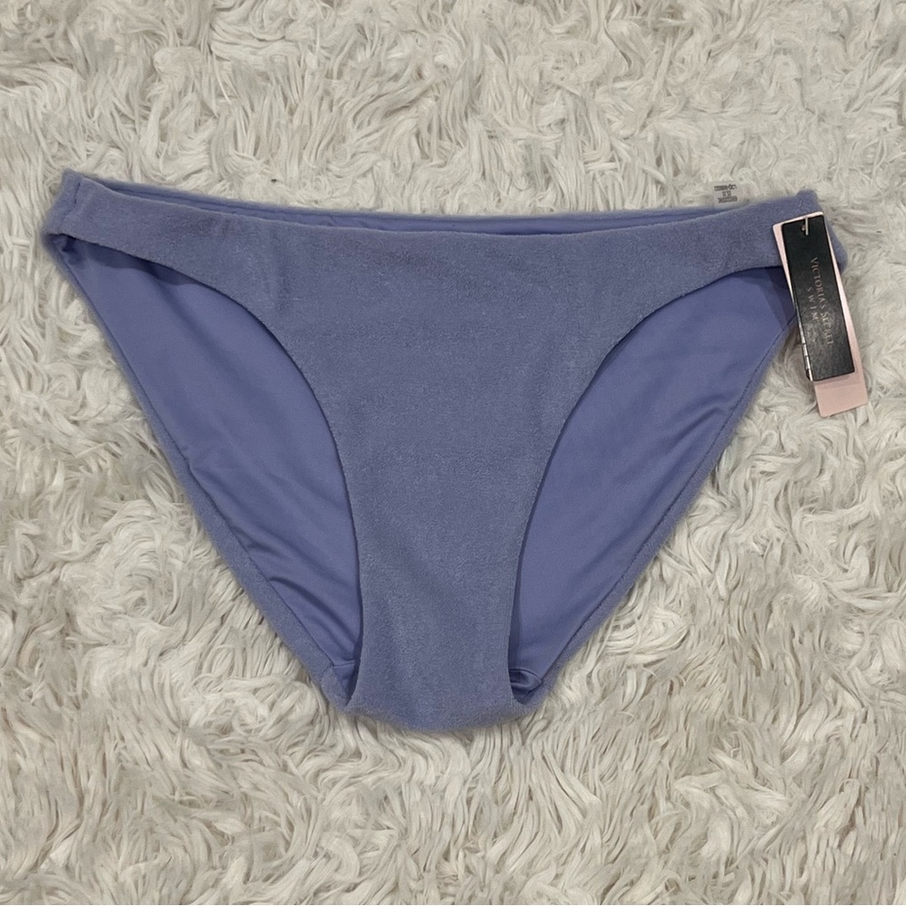 NEW Victoria’s Secret Swim Women’s Terry Cloth Bikini Bottom Small Lilac Purple